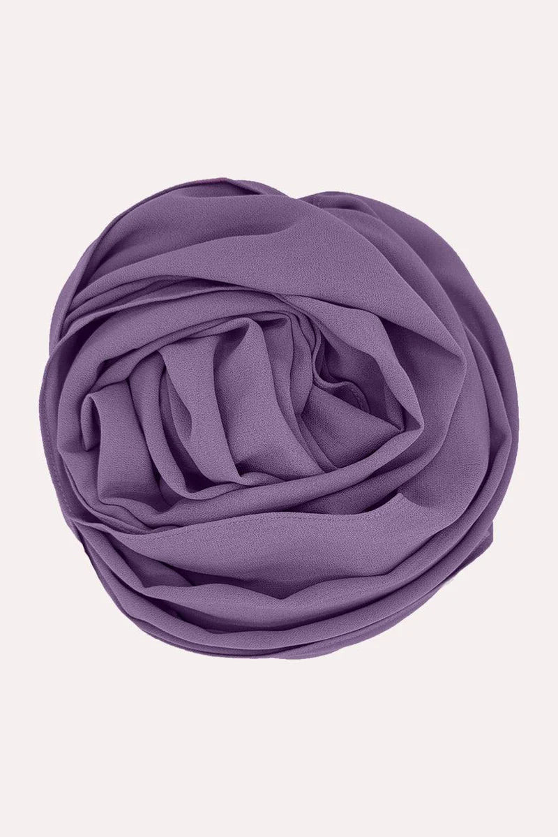 Hijab en Chiffon Premium –  Dusky Orchid
