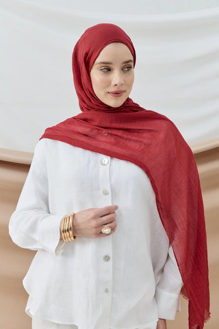 Châle Aya - Bordeaux