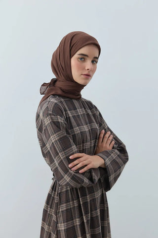 Foulard Aya - Brun Foncé — vue 2