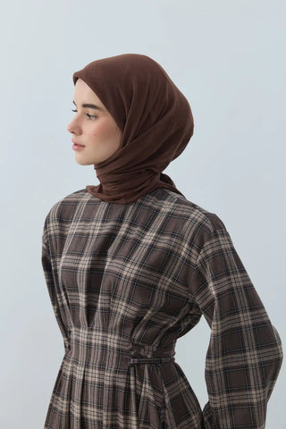 Foulard Aya - Brun Foncé — vue 3