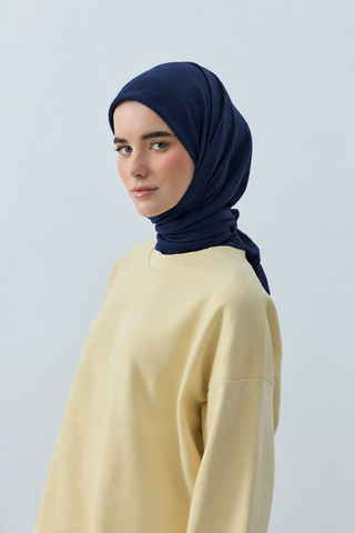 Foulard Aya - Bleu Marine — vue 1