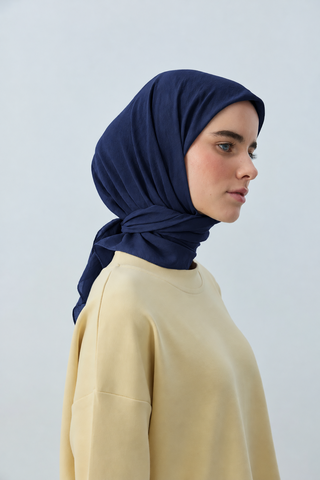 Foulard Aya - Bleu Marine — vue 3