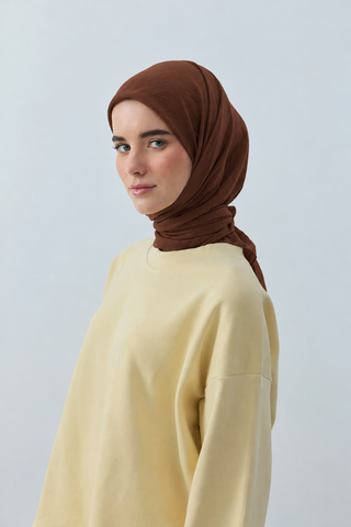 Foulard Aya - Brun Roux — vue 1