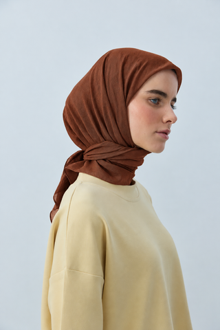 Foulard Aya - Brun Roux — vue 3
