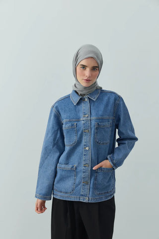 Foulard Aya - Gris — vue 1