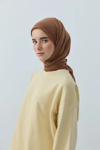 Foulard Aya - Marron — vue 1