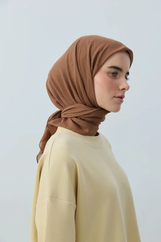 Foulard Aya - Marron — vue 3