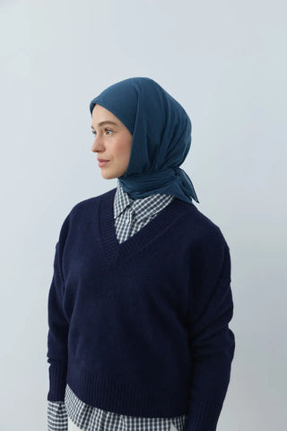Foulard Aya - Pétrole Foncé — vue 3