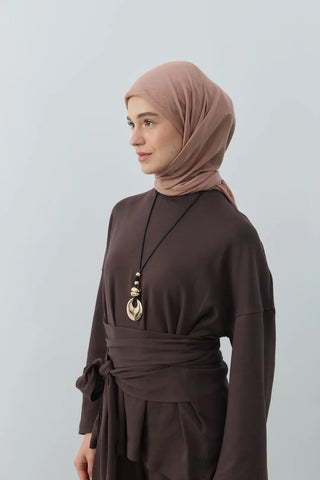 Foulard Aya - Vison Foncé — vue 1