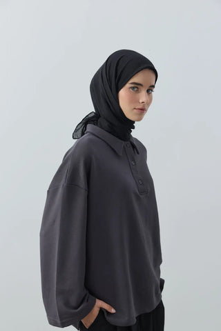 Foulard Aya - Noir — vue 1