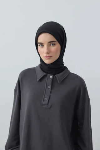 Foulard Aya - Noir — vue 3