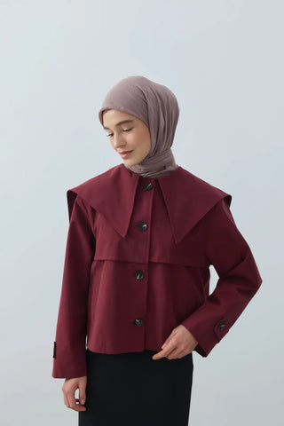 Foulard Aya - Brun Poussiéreux — vue 1