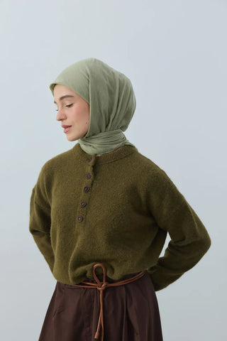 Foulard Aya - Vert Thé — vue 2