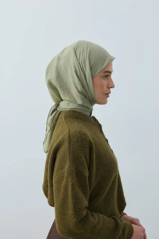 Foulard Aya - Vert Thé — vue 3
