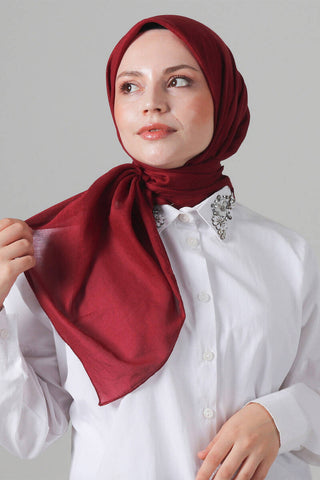 Foulard Eva Coton - Bordeaux, vue 2