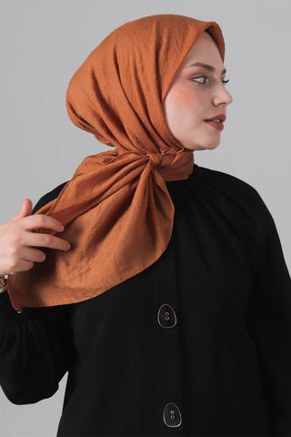 Foulard Eva Coton - Camel, vue 2
