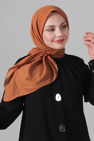 Foulard Eva Coton - Camel, vue 3