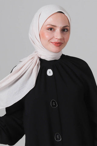 Foulard Eva Coton - Écru, vue 1