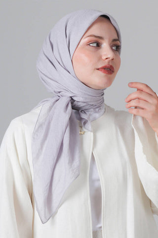 Foulard Eva Coton - Gris, vue 2