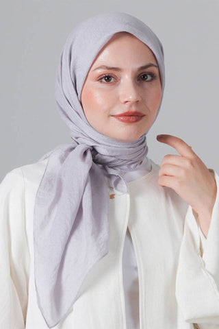 Foulard Eva Coton - Gris, vue 3