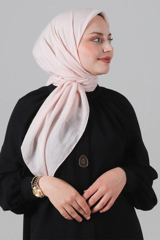 Foulard Eva Coton - Rose Poudré, vue 2