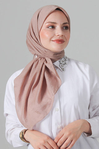 Foulard Eva Coton - Taupe, vue 2