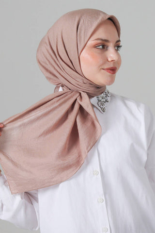 Foulard Eva Coton - Taupe, vue 3