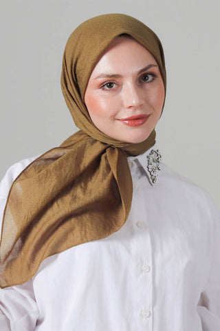 Foulard Eva Coton - Vert Olive, vue 3