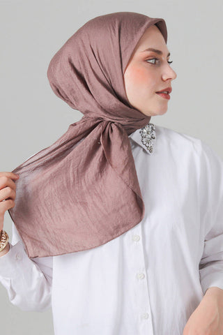 Foulard Eva Coton - Vieux Rose, vue 1