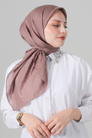 Foulard Eva Coton - Vieux Rose, vue 2