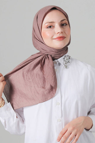 Foulard Eva Coton - Vieux Rose, vue 3