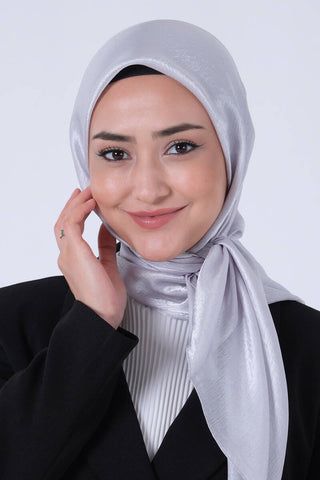 Foulard Janjan - Argent Clair, vue 3