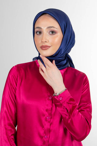 Foulard Janjan - Bleu Nuit, vue 3