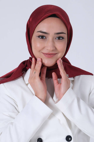 Foulard Janjan - Bordeaux Foncé, vue 2