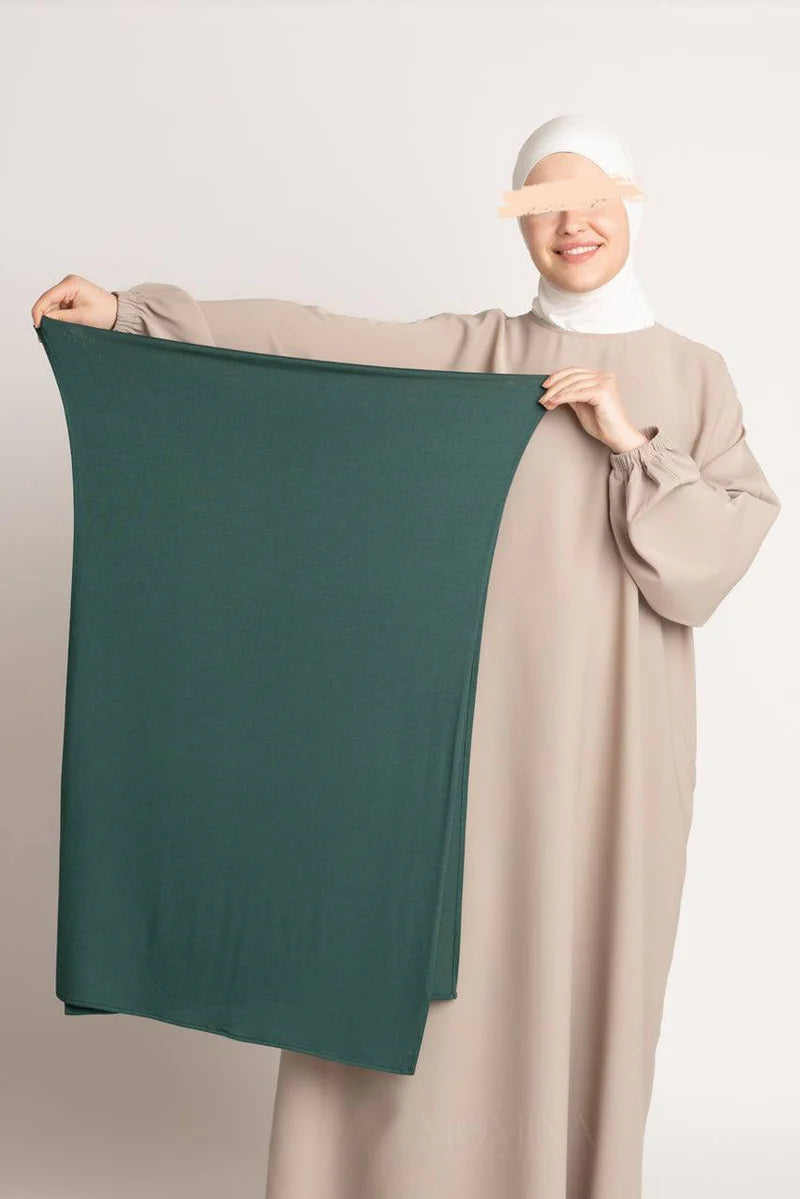 Premium Jersey Hijab - Evergreen