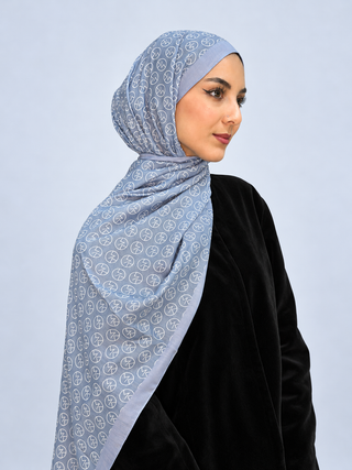 Châle Modèle MK - Bleu Gris