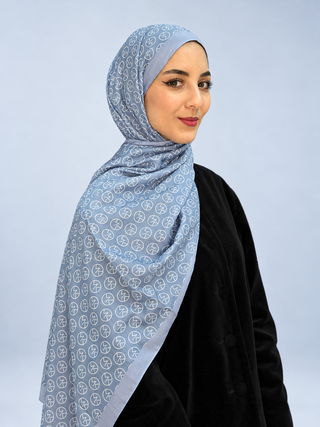 Châle Modèle MK - Bleu Gris