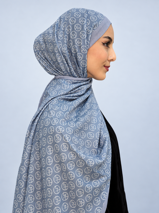 Châle Modèle MK - Bleu Gris