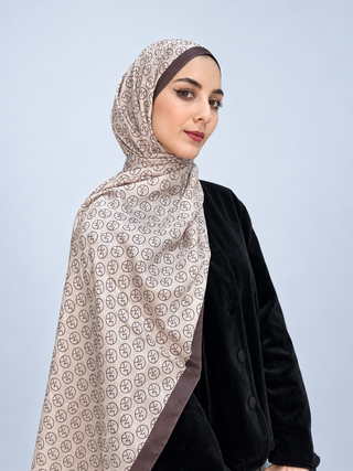 Châle Modèle MK - Beige Marron