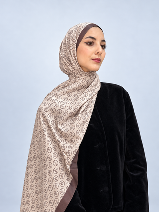Châle Modèle MK - Beige Marron