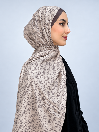 Châle Modèle MK - Beige Marron