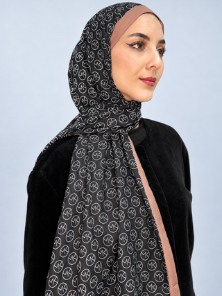 Châle Modèle MK - Noir Marron