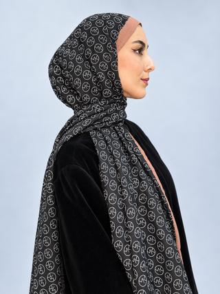 Châle Modèle MK - Noir Marron
