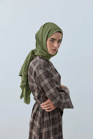 Châle Misto - Vert Forêt - photo studio 1