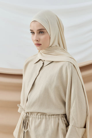 Châle Peigné - Crème Sable