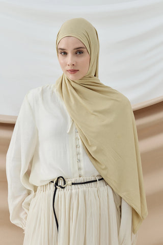 Châle Peigné - Jaune Beurre