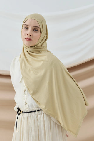 Châle Peigné - Jaune Beurre