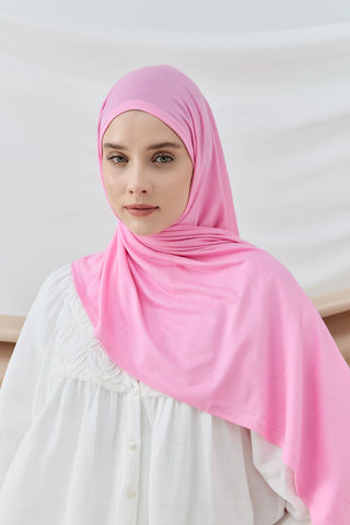 Châle Peigné - Rose Bonbon