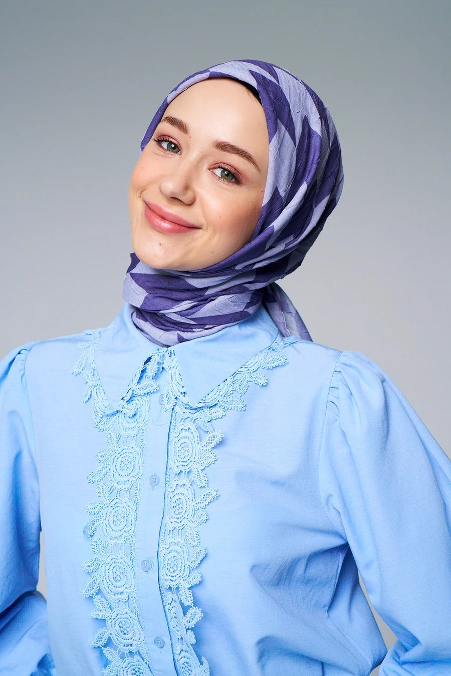 Foulard Flèche - Lilas