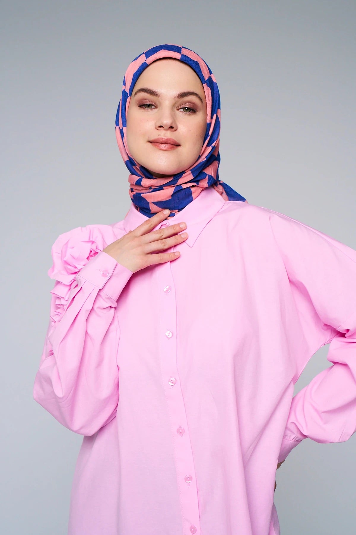 Foulard Flèche - Saumon